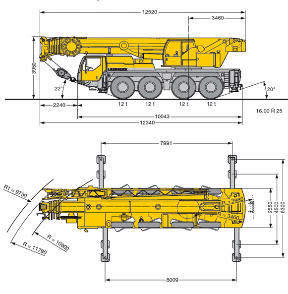 ������ ��������� 70 ���� Liebherr LTM 1070